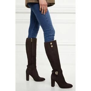 Holland Cooper Marlborough Knee Boot- Chocolate- Sz US 6
